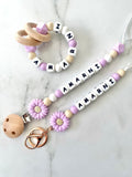 Personalised Dummy Chain - Purple Daisy