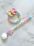 Personalised Dummy Chain - Girl Elephant
