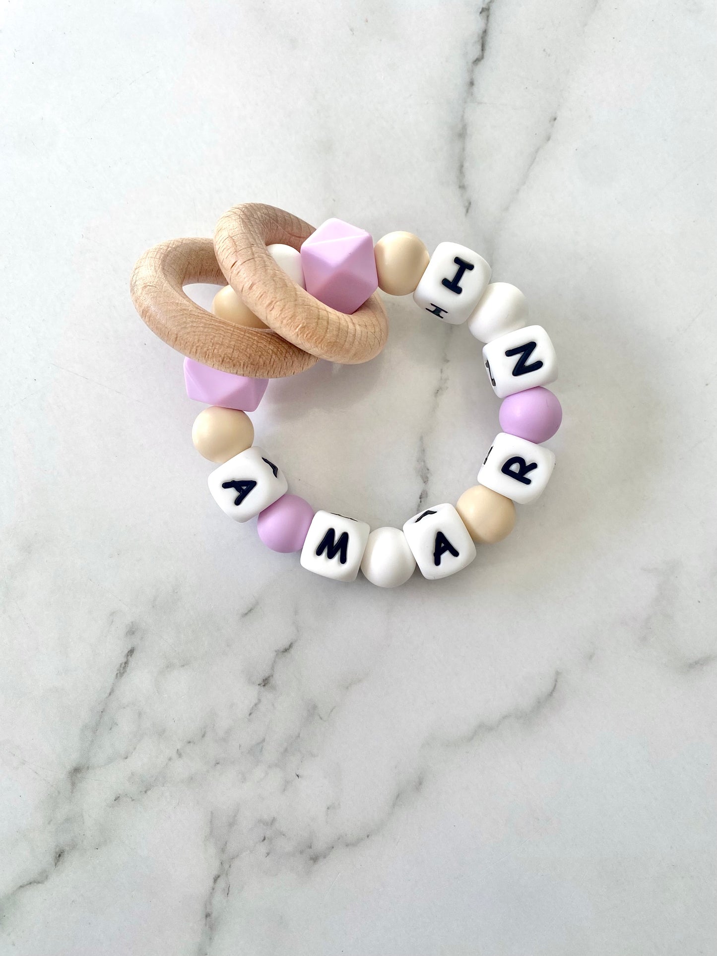 Personalised Dummy Chain - Purple Daisy