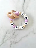 Personalised Dummy Chain - Purple Daisy