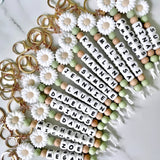 Personalised Daisy Keyring