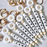 Personalised Daisy Keyring
