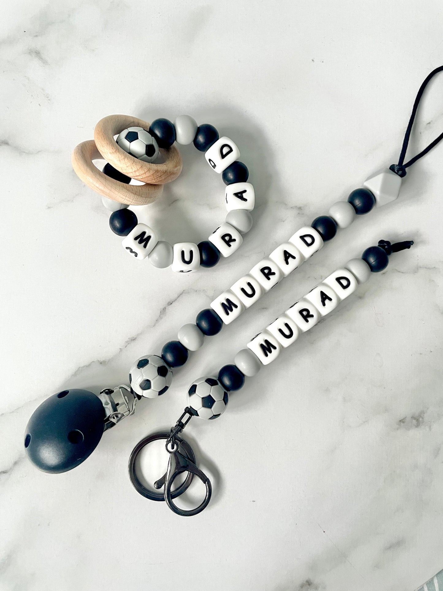 Personalised Dummy Chain - Coloured Soccer