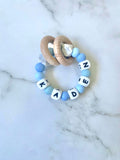 Personalised Dummy Chain - Boy Elephant