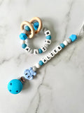 Personalised Dummy Chain - Boy Elephant