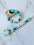 Personalised Dummy Chain - Boy Mouse Head