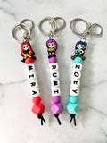 Personalised Huntrix K-Pop Demon Hunters Keyring