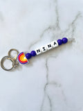 Personalised Rainbow Keyrings