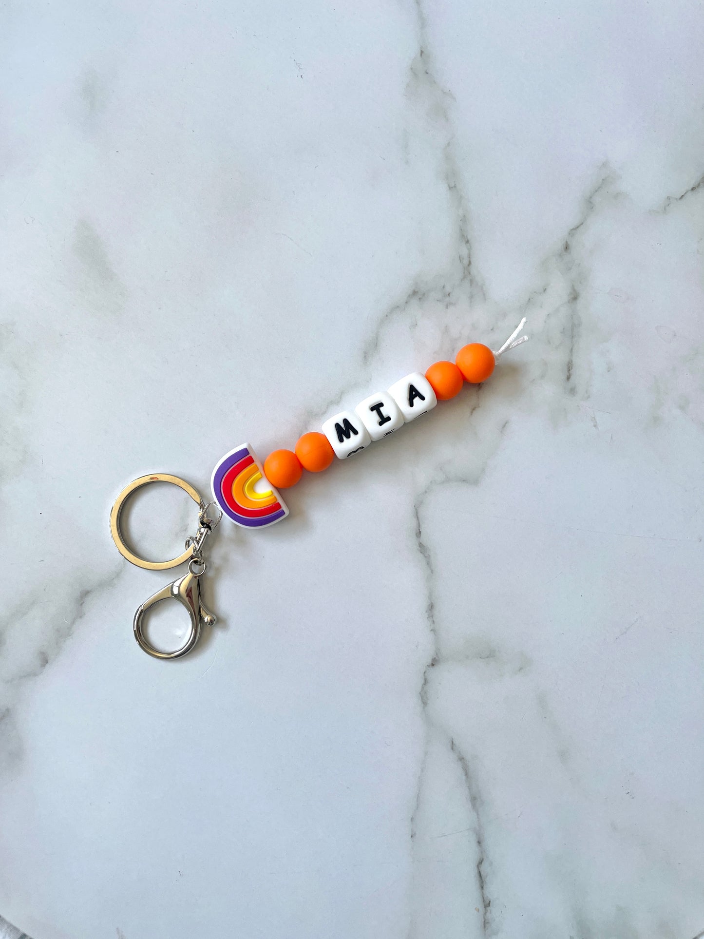 Personalised Rainbow Keyrings