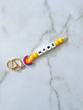 Personalised Rainbow Keyrings