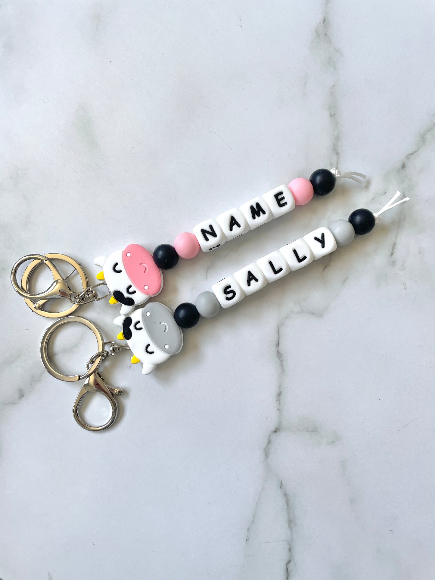 Personalised Cow Keyrings