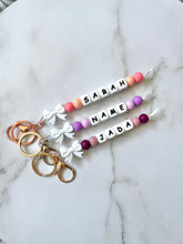 Girls Personalized Bow Keyring