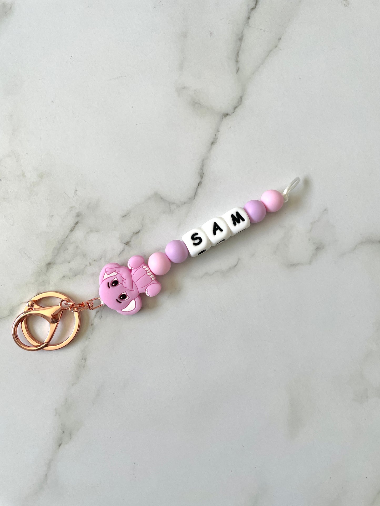 Personalised Elephant Keyrings