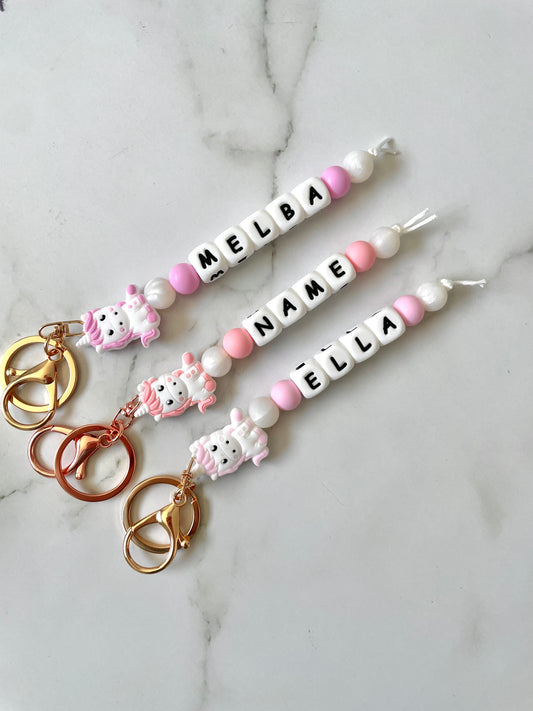 Personalised Unicorn Keyrings
