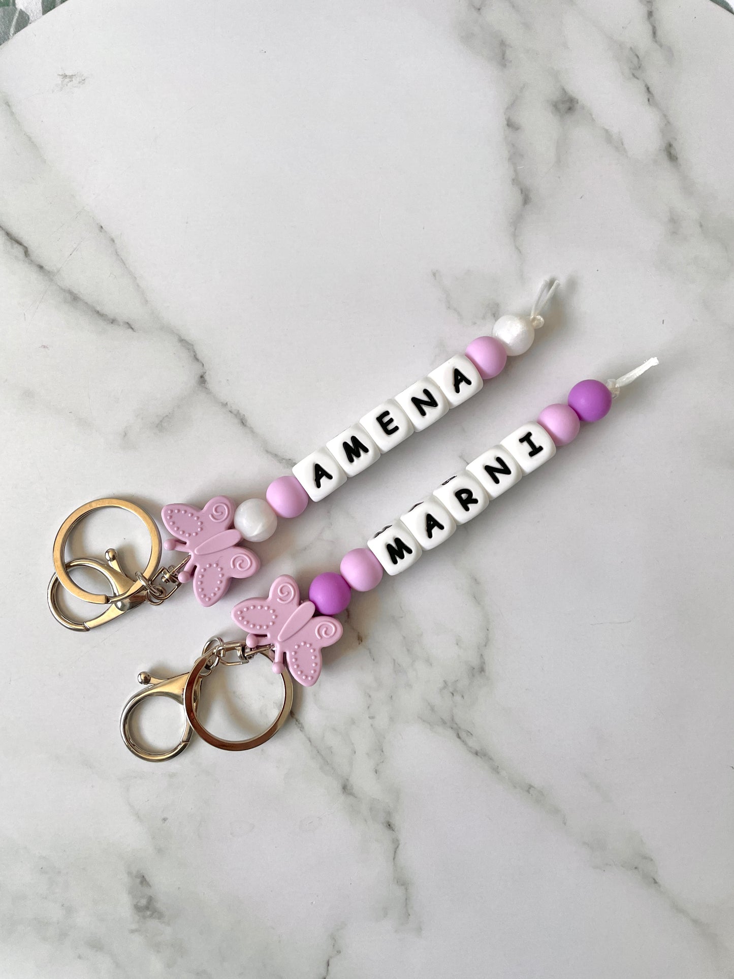 Personalised Butterfly Keyrings