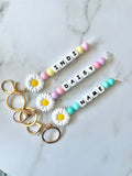 Personalised Daisy Keyring