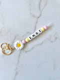 Personalised Daisy Keyring