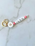 Personalised Daisy Keyring