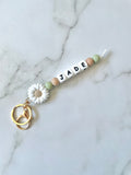 Personalised Daisy Keyring