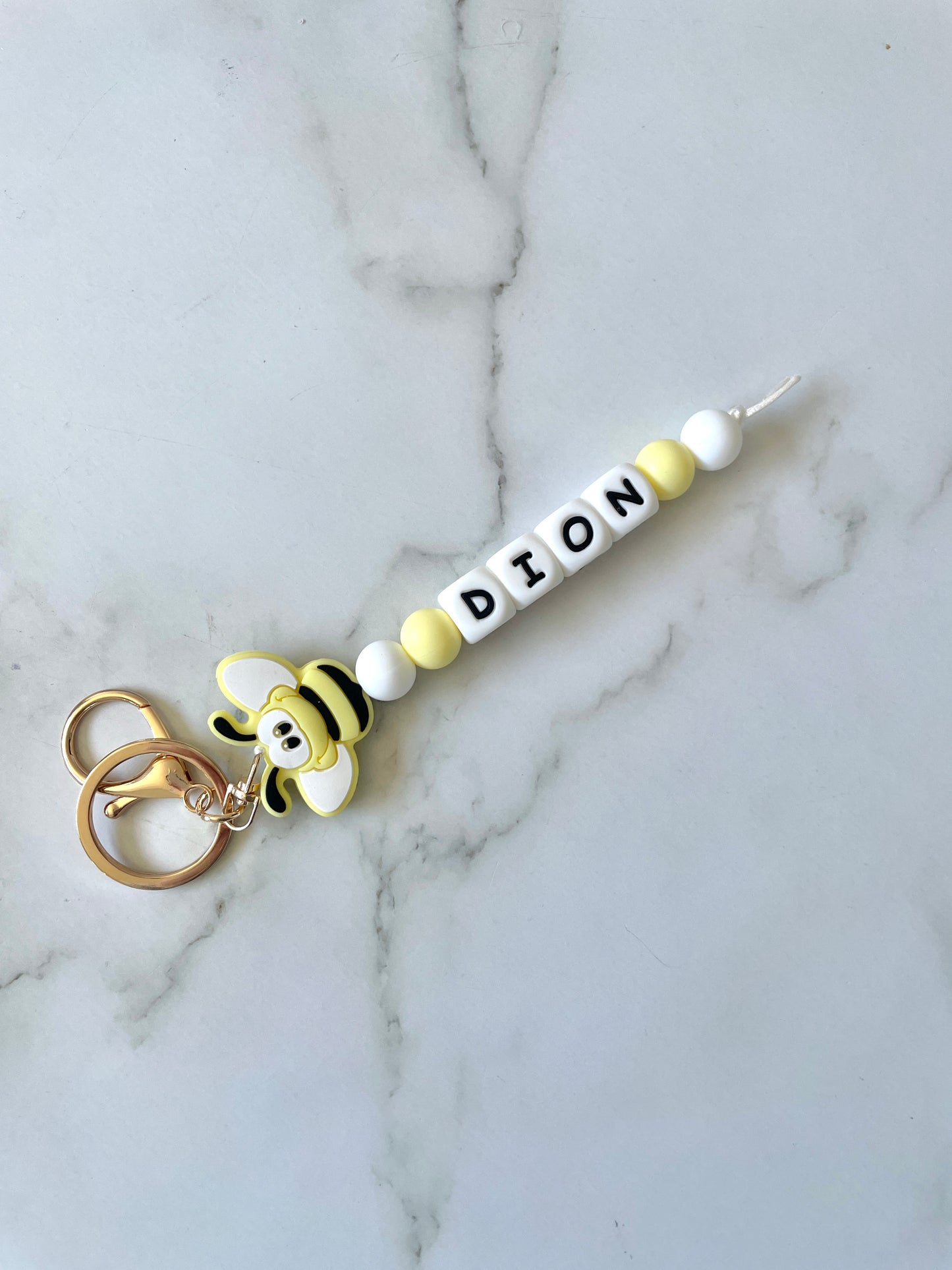 Personalised Bumble Bee Keyrings