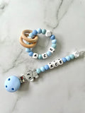 Personalised Dummy Chain - Boy Elephant