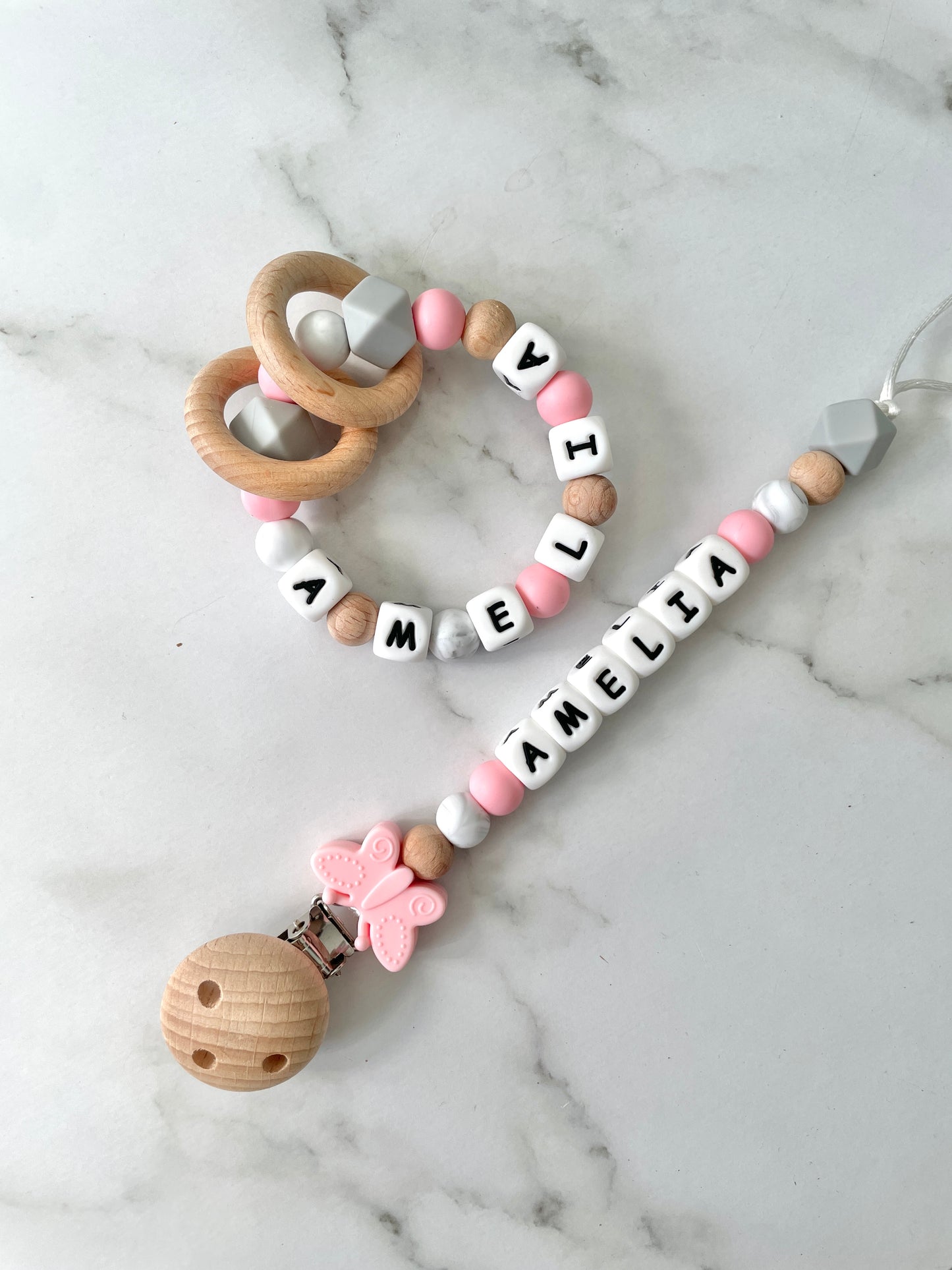 Personalised Dummy Chain - Butterfly