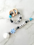 Personalised Dummy Chain - Boy Elephant