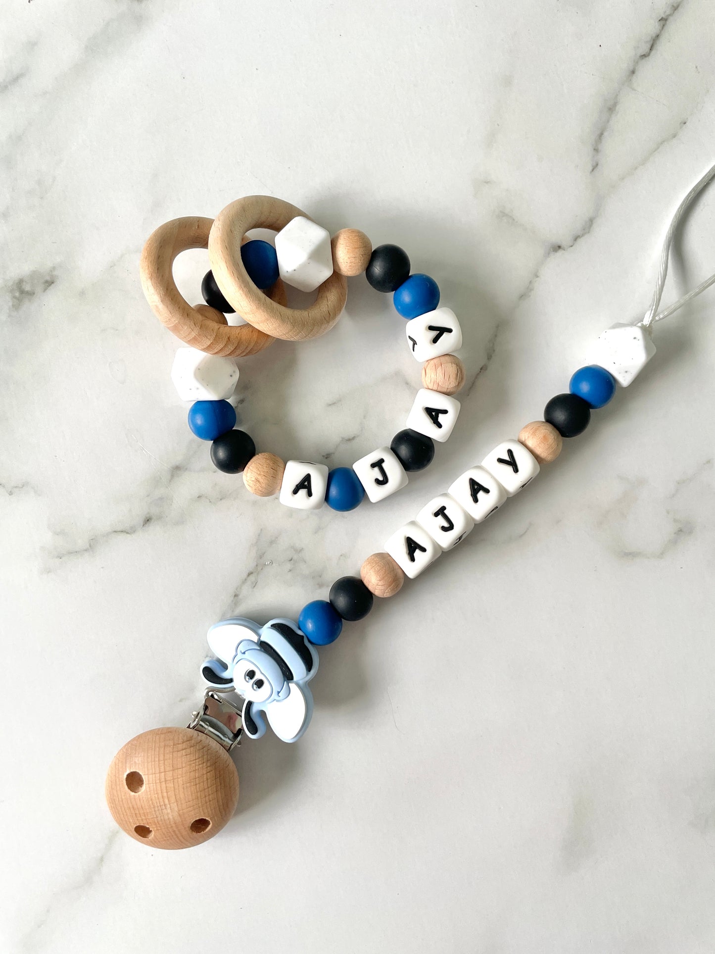 Personalised Dummy Chain - Blue Bee