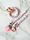 Personalised Dummy Chain - Limited Edition Girl Mouse