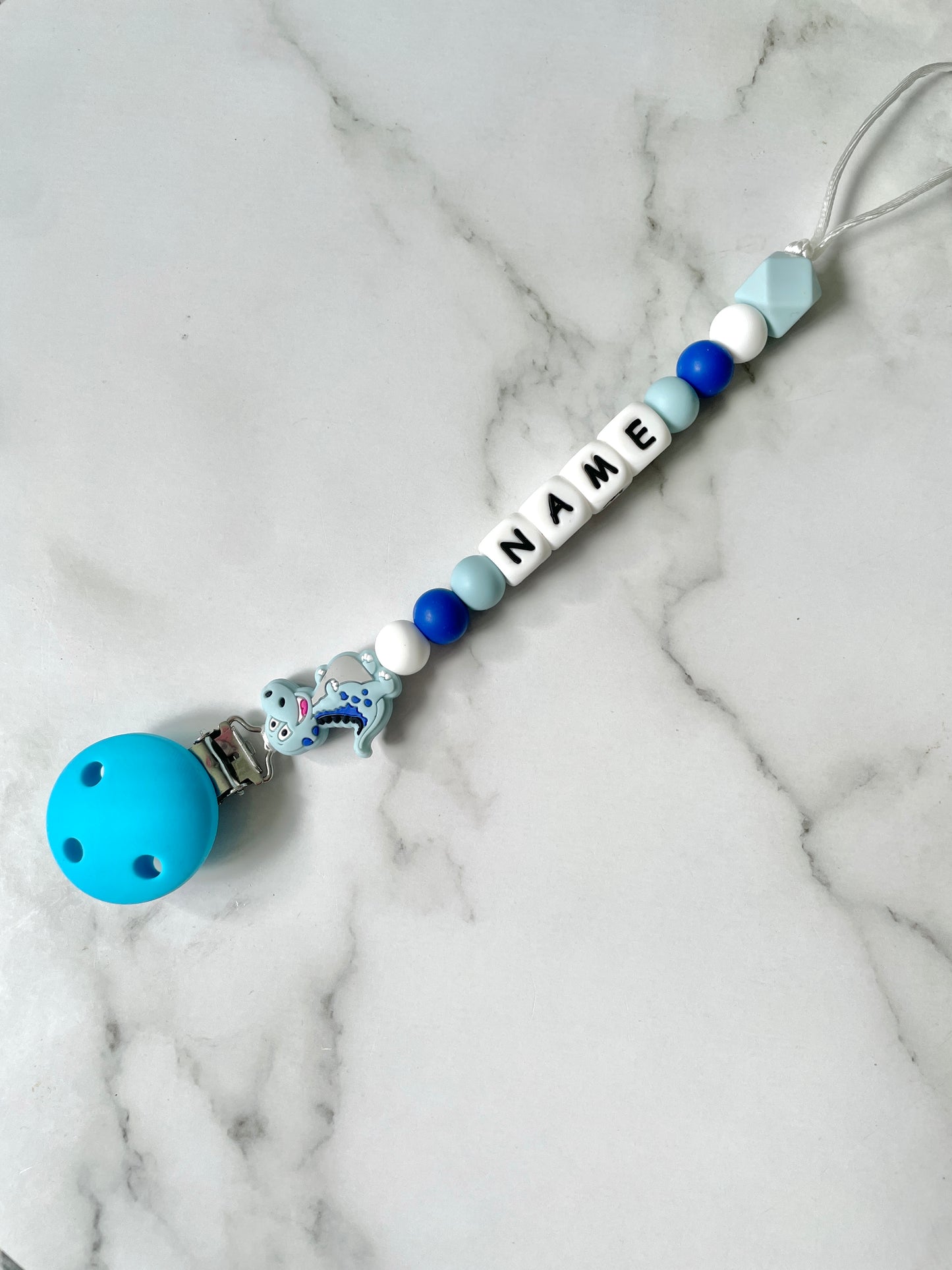 Personalised Dummy Chain -Dinosaur