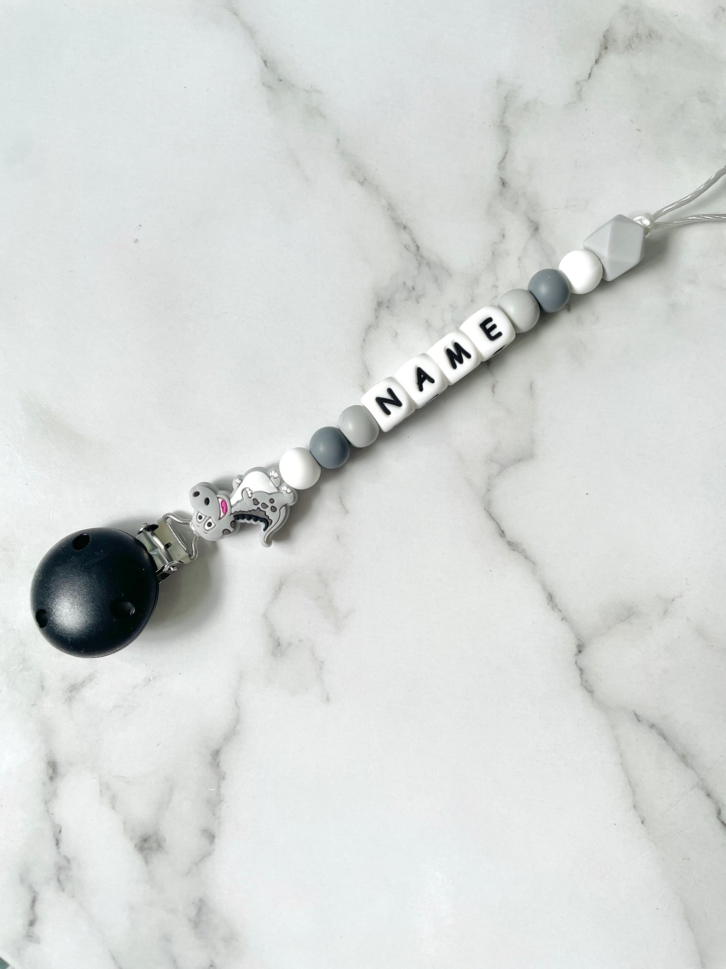 Personalised Dummy Chain -Dinosaur