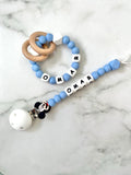 Personalised Dummy Chain - Limited Edition Boy Mouse