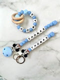 Personalised Dummy Chain - Limited Edition Boy Mouse