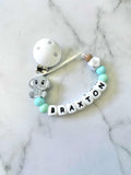 Personalised Dummy Chain - Boy Elephant
