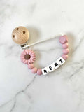 Personalised Dummy Chain - Single Colour Daisy