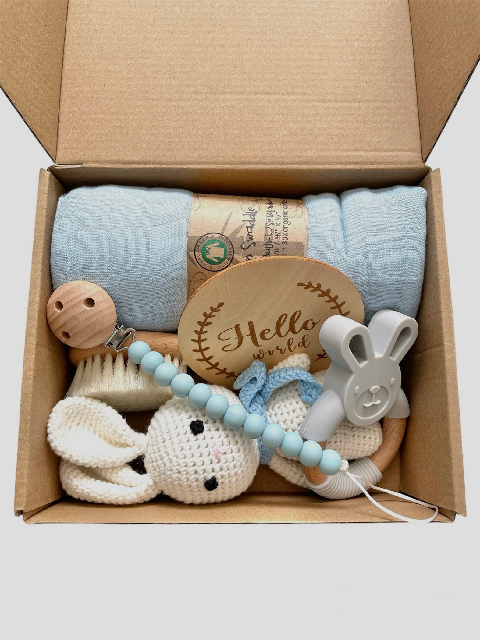 Baby Shower store Gift | Baby Gift Box | Bundle Set | Welcome Gift Box | Unisex | Newborn Clothes | Teether Toy