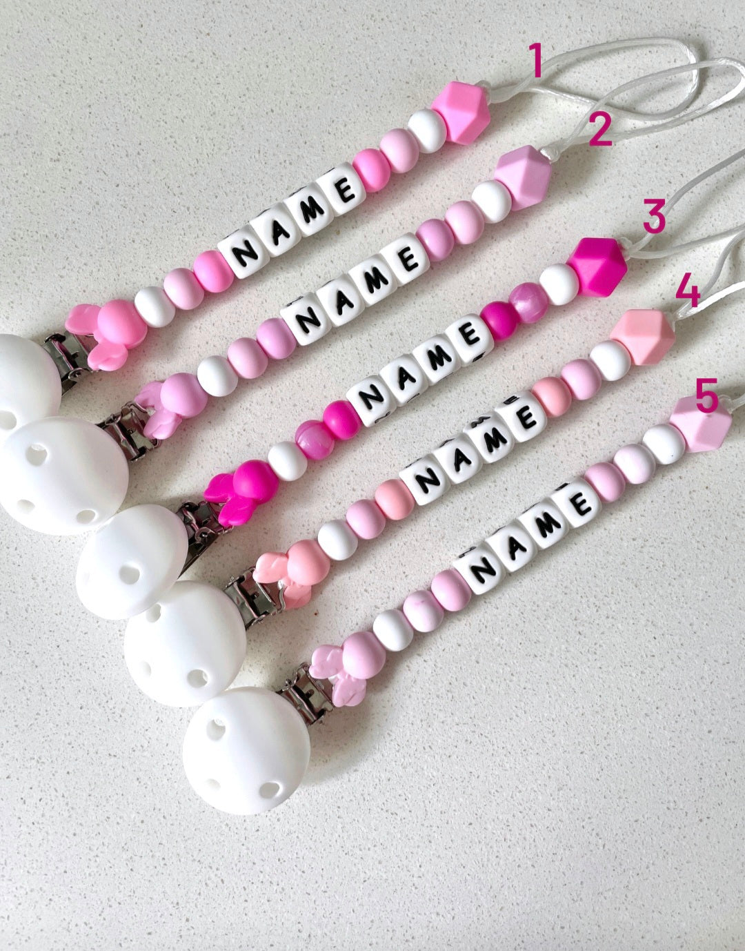 Personalised Dummy Chain - Girl Mouse Head