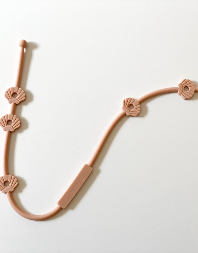 Silicone Toy/Cup Strap - Shell