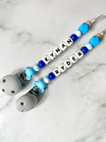 Personalised Dummy Chain - Boy Mouse Head