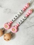 Personalised Dummy Chain - Single Colour Daisy