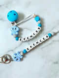 Personalised Dummy Chain - Boy Elephant