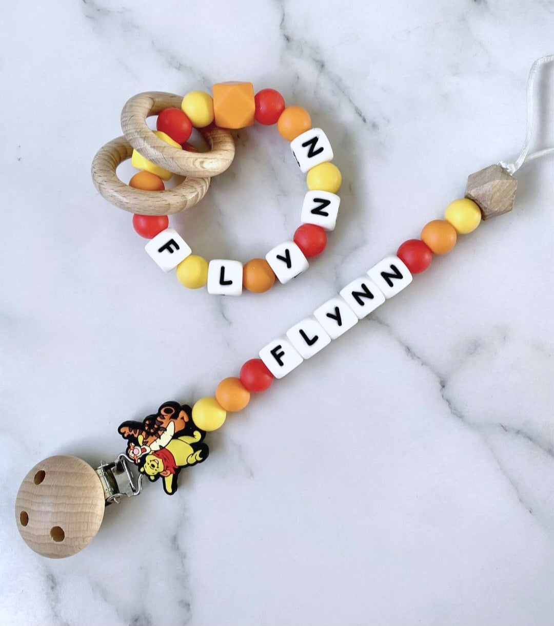 Personalised Dummy Chain - Limited Edition Poo & Tig