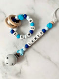 Personalised Dummy Chain - Boy Mouse Head