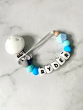 Personalised Dummy Chain - Boy Mouse Head