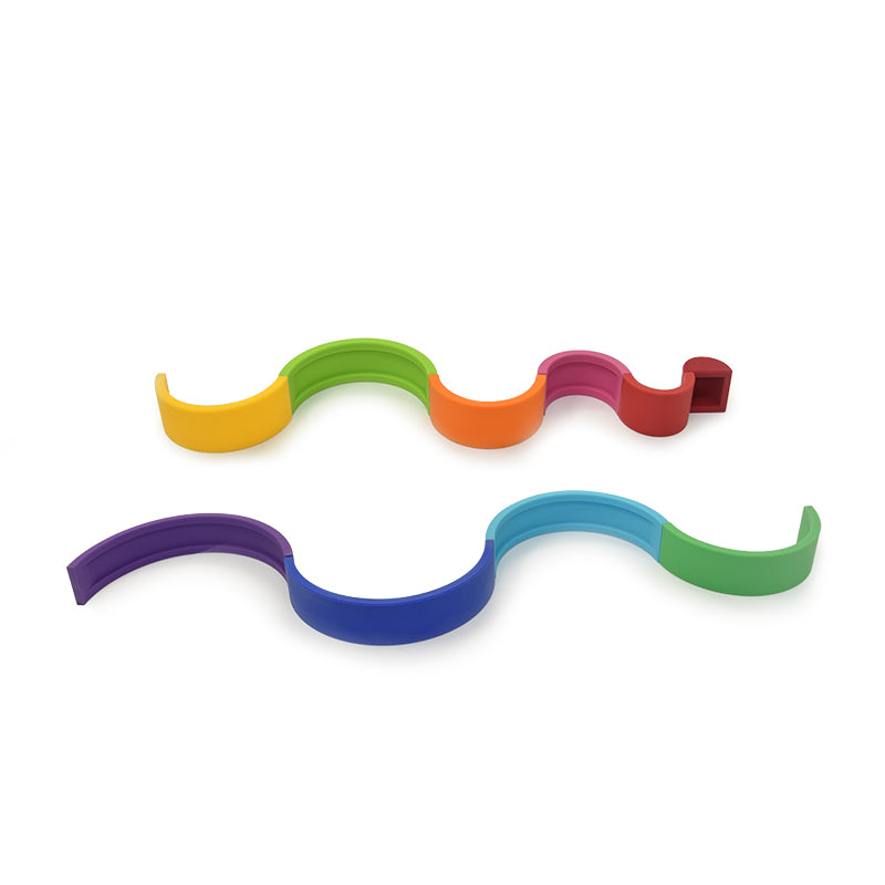 Silicone Rainbow Stacking Toy-beadsandbubs.com.au