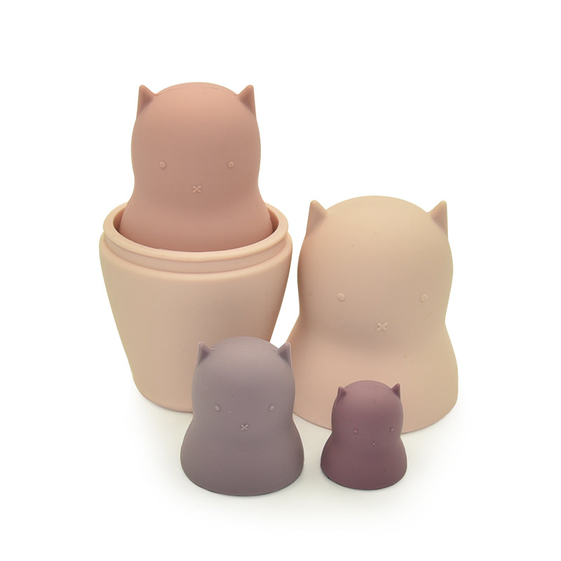 Non-Toxic Silicone Nesting Dolls-beadsandbubs.com.au