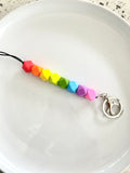 original colourful lanyards bright rainbow