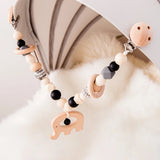 Handmade Beaded Pram Garland-beadsandbubs.com.au