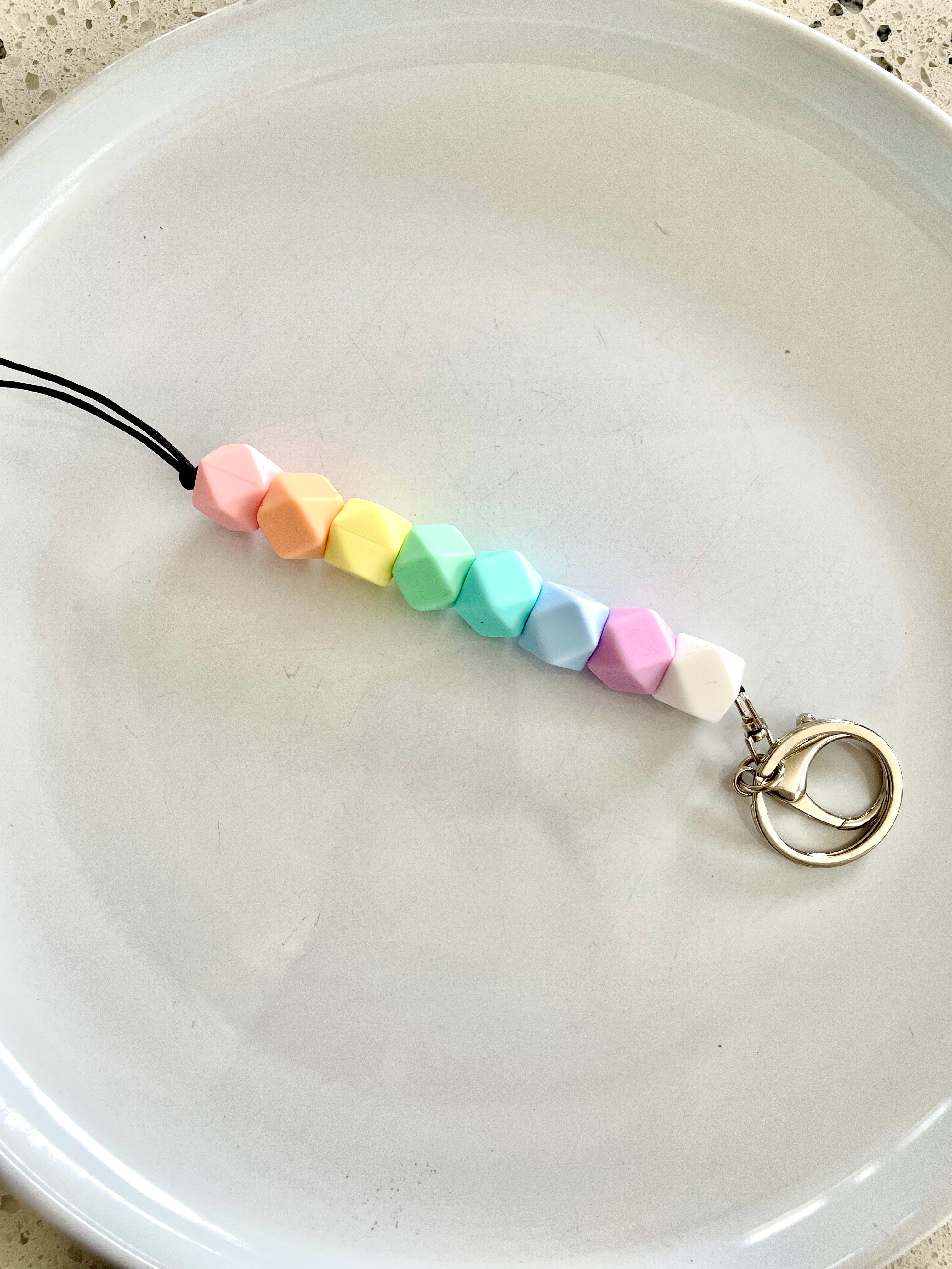 original colourful lanyards pastel rainbow