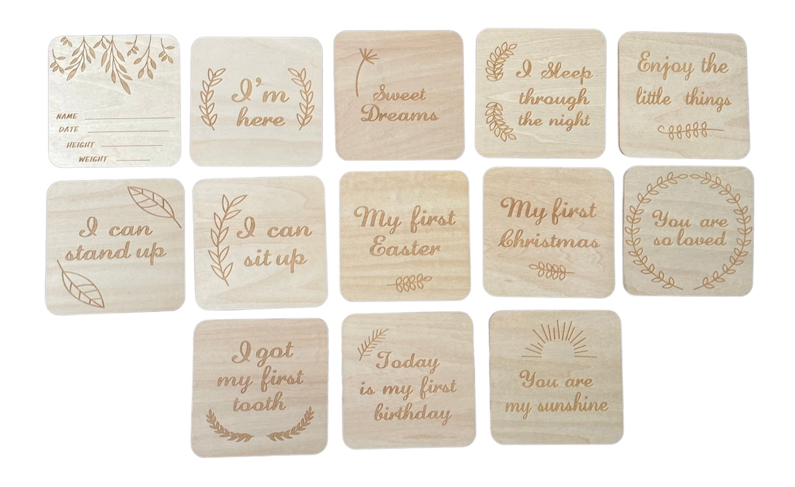 Milestone Baby Card-Beads-bubs.com